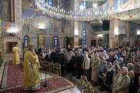 Архиерейское богослужение в Троицком храме Реутова 